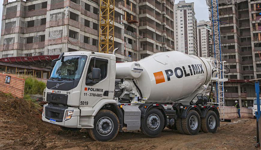 Volvo-fornece-150-caminhoes-para-Polimix-Concreto